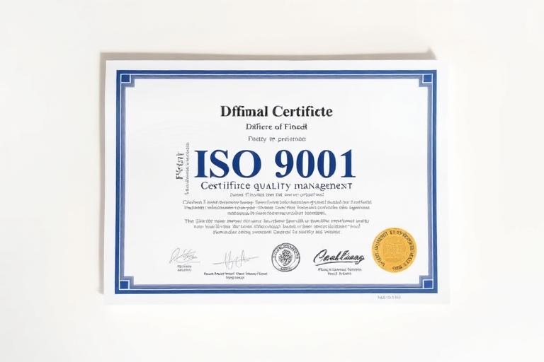 ISO 9001 certificate